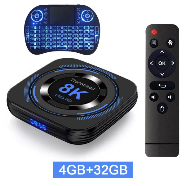 Color: black, Plug Type: AU Plug, Ships From: CHINA - New! Transpeed Allwinner H618 Android 12 TV B F640-12000044615781190