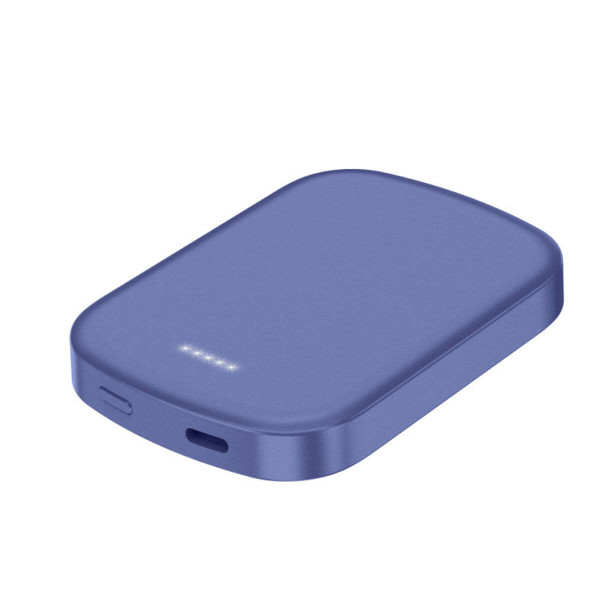 Color: METALLIC BLUE - Chargomate Magnetic Portable Wireless Charger And Power Bank For Apple And A K290-39377605165142