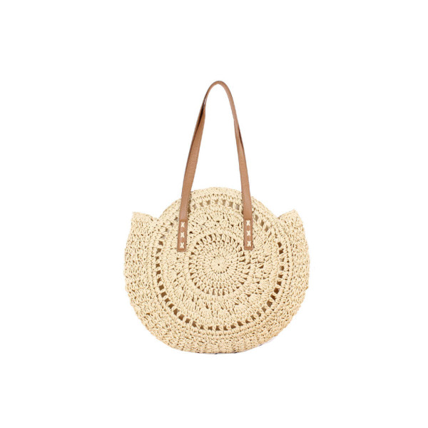 Color: Sandy Beige - Summery Vibes All Natural Hand Made Handbag K290-39365023137878