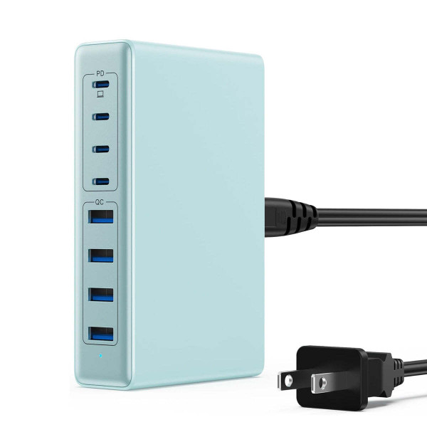 Color: SKY BLUE - Power Wall USB-C Charger For Phones And Devices - Charge Everything Faster And Sm K290-51284029931793