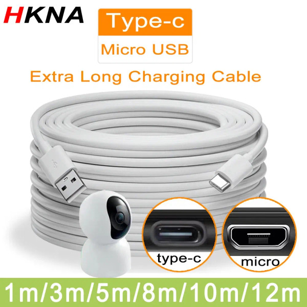 Color: Black, Cable Length: 0.2m - 5m/8m/10m/12mextra long USB Type C charging cable fast charging  F640-12000035849126888