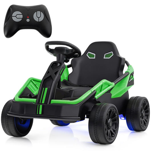 12V Ride on Car Electric UTV with Remote and Music for Big Kids-Green - Color: Green D681-TQ10319US-GN