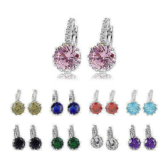 Color: EMERALD GREEN - Luster Hoop Earrings In 9 Colors K290-33147813363798