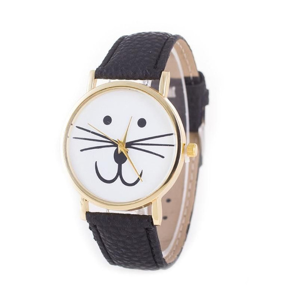 Watch Color: White - Mr. Whiskers Cat Watches 9 lives And 9 colors K290-20540744709