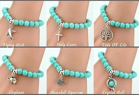 Style: Flying Bird - Turquoise TALISMAN Charms Bracelets K290-3877934021
