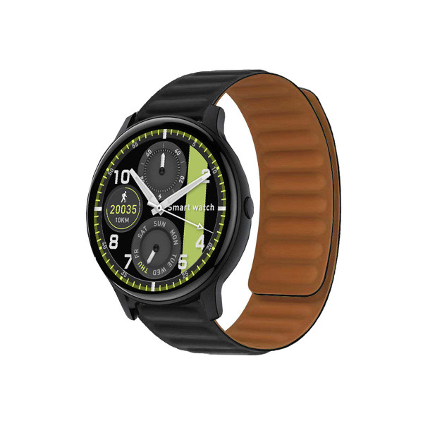 Color: Round - Black - SmartPRO Smartwatch With Magnetic Belt And Activity Tracker K290-40017722081366