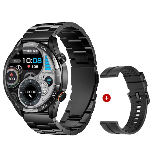 Color: WHITE, Ships From: CHINA - New! HAYLOU Solar 5 Voice Calling Smartwatch 1.58'' AMOLED Displa F640-12000044615783302