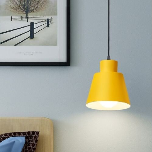 Nordic Minimalist Style Home Light Wholesale Macaron Color Dining Room Pendant Lamp - Yellow A392-flig0085