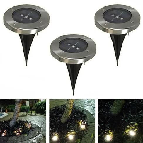 Buy As: 3 Lights - Runway Solar 3 LED Inground Lights K290-19056213125