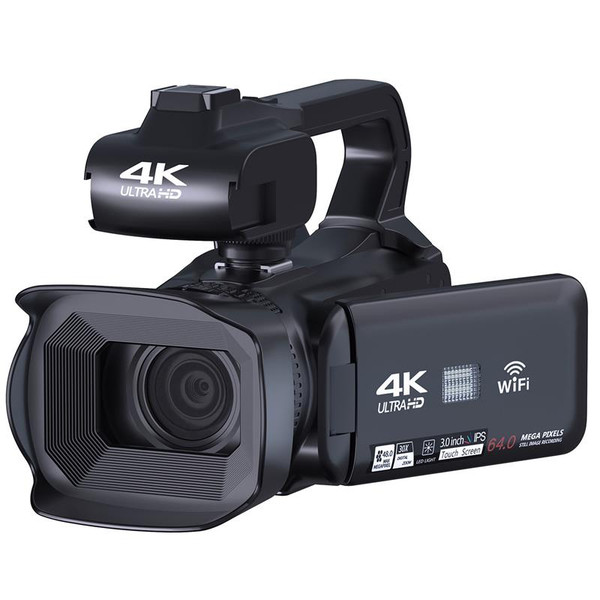 Bundle: Bundle1, Color: WHITE, Ships From: CHINA - Top 4.0"Touch Screen Digital Video Camera YouTub F640-12000044830055445