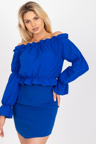 blue - Blouse model 180892 Rue Paris U704-180892