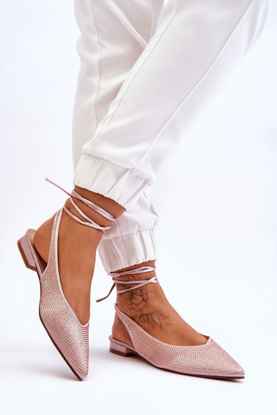 beige - Strappy ballet flats model 178020 Step in style U704-178020