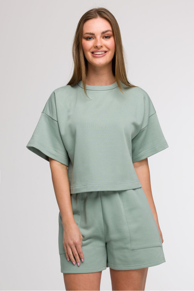 green - Sweatshirt model 211522 BeWear U704-211522