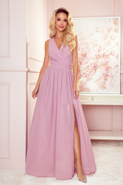 pink - Long dress model 165641 Numoco U704-165641