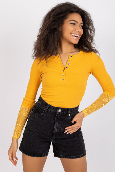 orange - Blouse model 180884 Rue Paris U704-180884