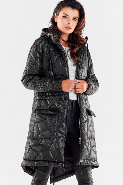 black - Jacket model 173887 awama U704-173887
