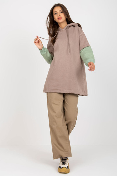 beige - Sweatshirt model 170375 Rue Paris U704-170375