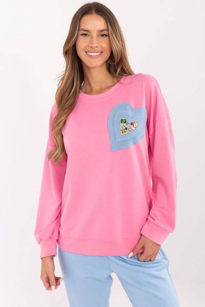 pink - Sweatshirt model 206713 Italy Moda U704-206713