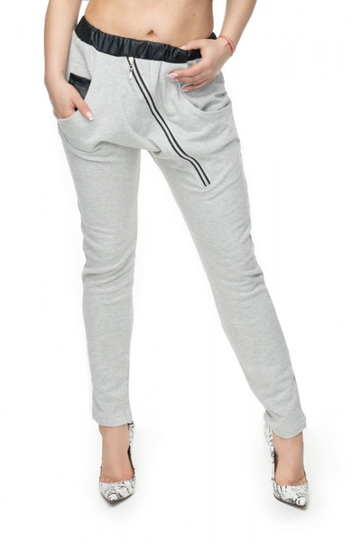 grey - Women trousers model 132613 PeeKaBoo U704-132613