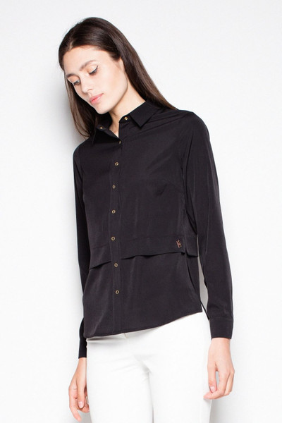 black - Long sleeve shirt model 77462 Venaton U704-77462