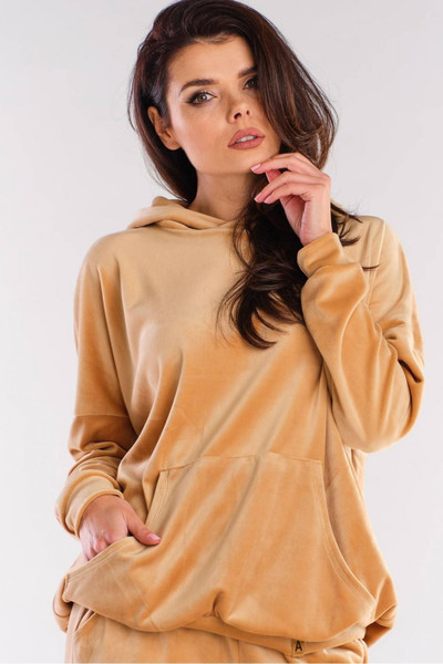 beige - Sweatshirt model 154784 awama U704-154784
