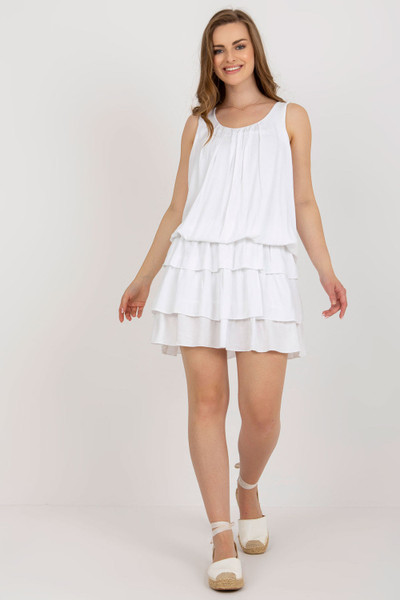 white - Daydress model 181160 Och Bella U704-181160