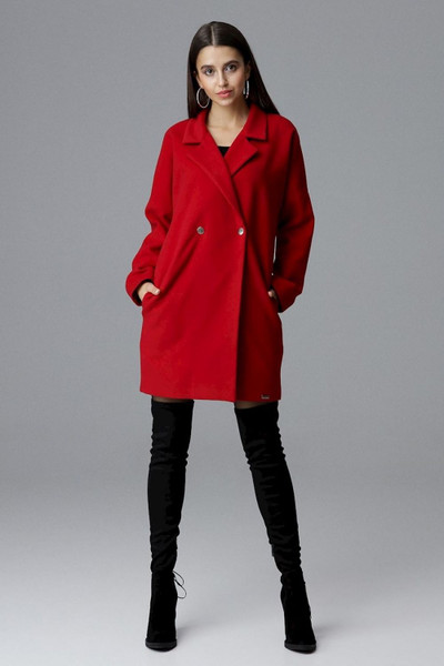 red - Coat model 124230 Figl U704-124230