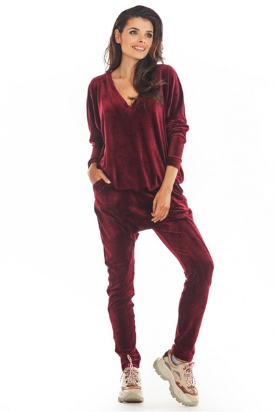 red - Tracksuit trousers model 149778 awama U704-149778