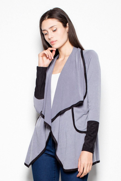 grey - Cardigan model 111796 Venaton U704-111796