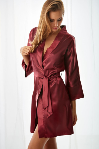 red - Bathrobe model 63880 Kalimo U704-63880