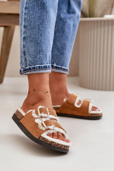 brown - Slippers model 199898 Step in style U704-199898