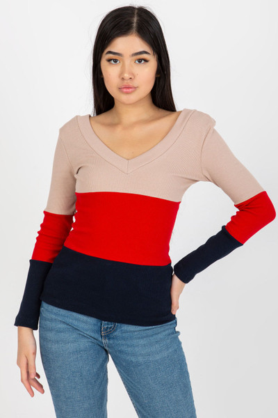 navy blue - Blouse model 175089 Rue Paris U704-175089