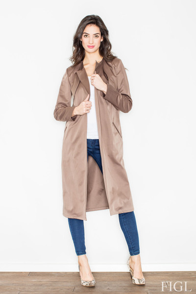 beige - Coat model 50058 Figl U704-50058