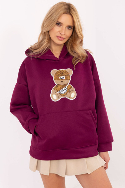violet - Sweatshirt model 204965 Italy Moda U704-204965