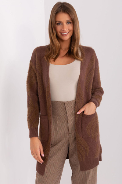 brown - Cardigan model 188287 AT U704-188287