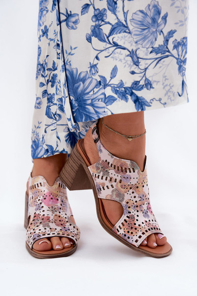 multicolor - Heel sandals model 211363 Step in style U704-211363