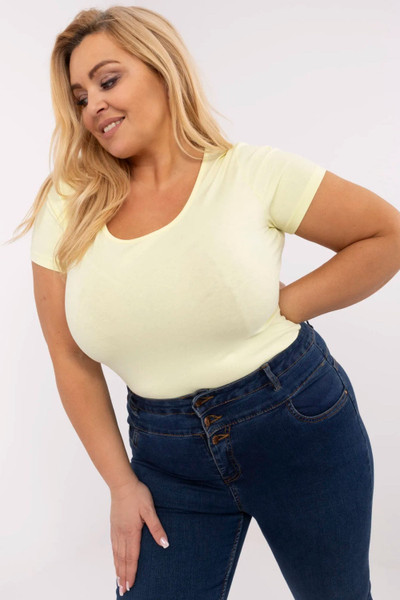 yellow - Plus size T-shirt model 211766 Relevance U704-211766