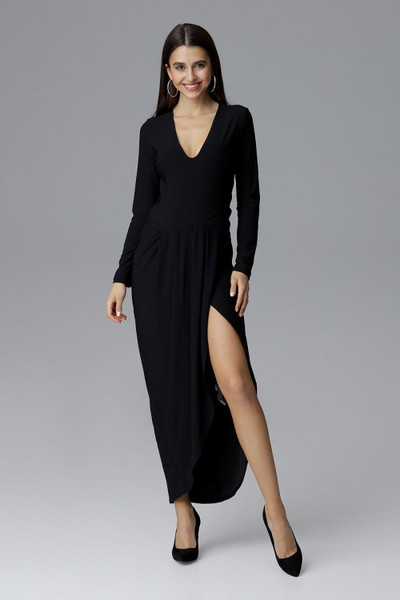 black - Long dress model 126213 Figl U704-126213