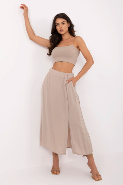 beige - Skirt model 213771 Fresh Made U704-213771