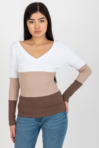 brown - Blouse model 175087 Rue Paris U704-175087