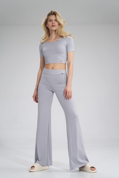 grey - Women trousers model 154709 Figl U704-154709