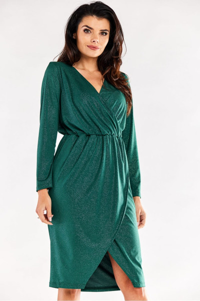green - Evening dress model 174388 awama U704-174388