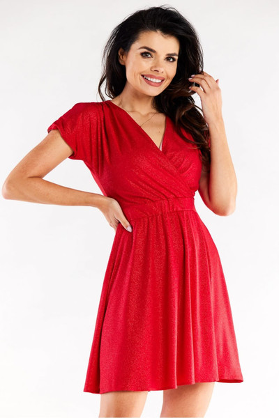 red - Evening dress model 174364 awama U704-174364