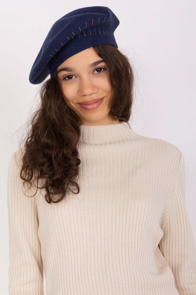 navy blue - Beret model 208251 AT U704-208251
