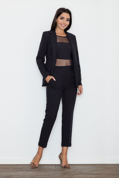 black - Women trousers model 111055 Figl U704-111055
