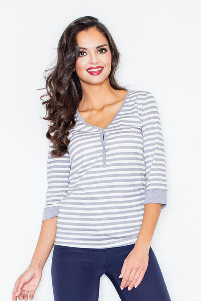 grey - Blouse model 44215 Figl U704-44215