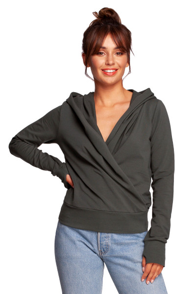 green - Sweatshirt model 170174 BeWear U704-170174