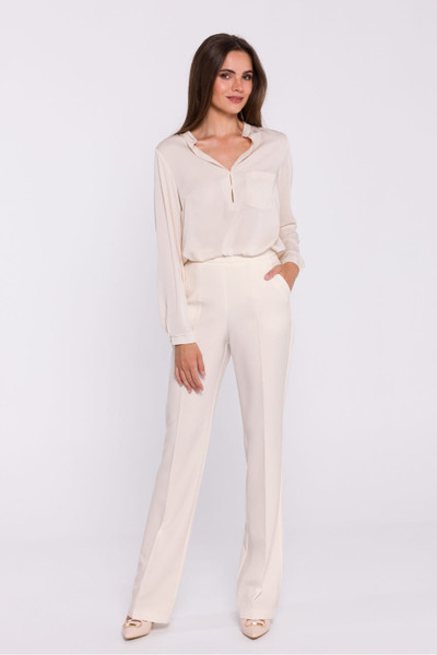 beige - Women trousers model 200372 Stylove U704-200372