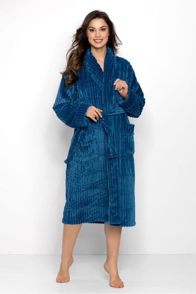 navy blue - Bathrobe model 205982 Momenti Per Me U704-205982