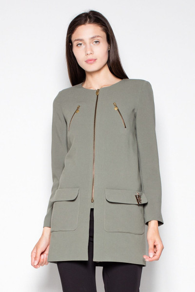 green - Coat model 77423 Venaton U704-77423